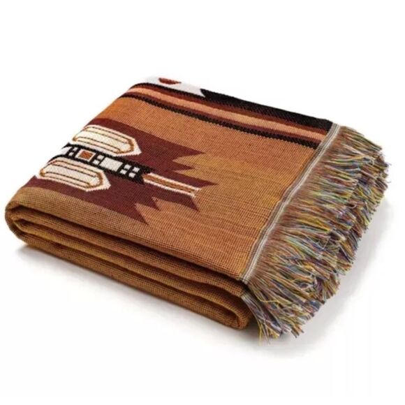 New Boho Throw Blanket Sofa Cover, Bed Cover Bedspread Western Decor - Picture 4 of 12